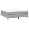 vidaXL Cadre de lit gris clair 180x200 cm tissu