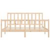 vidaXL Cadre de lit sans matelas 180x200 cm bois massif