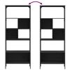 vidaXL Biblioth&egrave;que 5 niveaux noir 76x33x188,5 cm bois d'ing&eacute;nierie