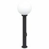 vidaXL Borne lumineuse avec sortie 80 cm Noir IP44