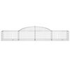 vidaXL Paniers à gabions arqués 12 pcs 300x50x40/60 cm fer galvanisé