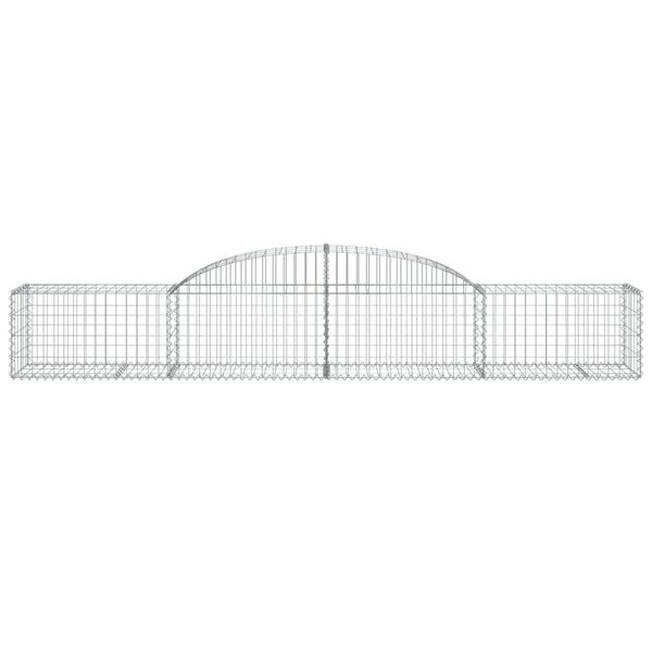 vidaXL Paniers à gabions arqués 12 pcs 300x50x40/60 cm fer galvanisé