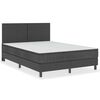 vidaXL T&ecirc;te de lit Gris fonc&eacute; Tissu 160x200 cm