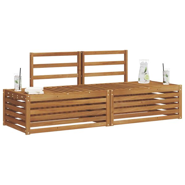 vidaXL Ensemble de canap&eacute;s d'ext&eacute;rieur 2 Pi&egrave;ce Naturel