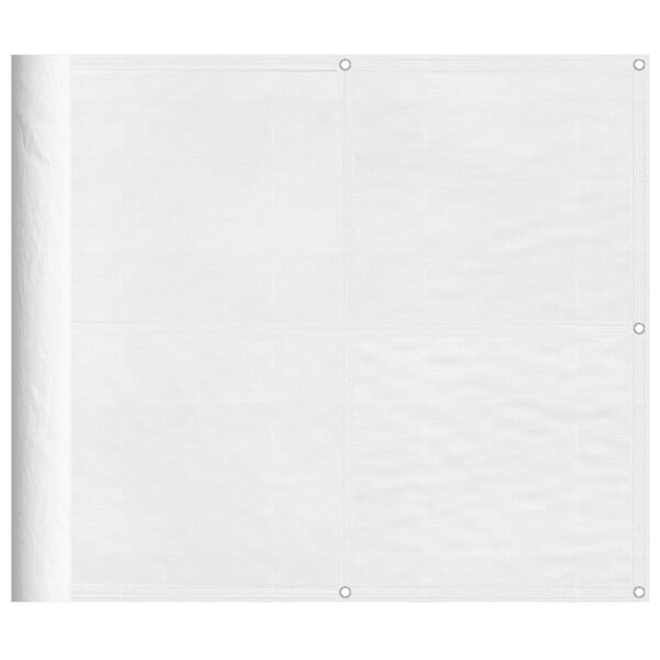 vidaXL &Eacute;cran de balcon blanc 90x700 cm 100% polyester oxford