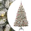 vidaXL Sapin de No&euml;l artificiel 180 cm 300 LED Blanc chaud
