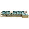 vidaXL Salon de jardin 6 pcs bois de pin impr&eacute;gn&eacute;