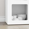 vidaXL Buffet Blanc 59 x 35 x 80,5 cm Bois d'ing&eacute;nierie