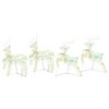 vidaXL Rennes LED 4 pc 80 LED Multicouleur 44 x 18 x 65,5 cm PET