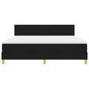 vidaXL Lit boxspring avec matelas avec matelas Noir 180 x 200 cm tissu