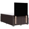 vidaXL Sommier &agrave; lattes de lit avec matelas Marron fonc&eacute; 120x200 cm