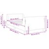 vidaXL Cadre de lit pour enfants avec t&ecirc;te de lit Violet 90 x 200 cm
