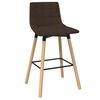 vidaXL Tabourets de bar lot de 2 Marron Tissu