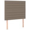 vidaXL Sommier &agrave; lattes de lit avec matelas taupe 120x190 cm tissu