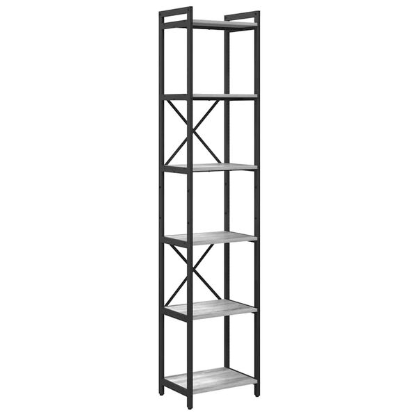 vidaXL &Eacute;tag&egrave;re Sonoma gris 40 x 30 x 189,5 cm Bois d'ing&eacute;nierie