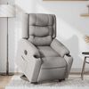 vidaXL Fauteuil inclinable &eacute;lectrique gris nuage tissu
