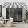 vidaXL Auvent r&eacute;tractable anthracite/blanc 3x2,5 m tissu et aluminium