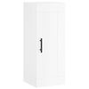 vidaXL Buffet haut Blanc brillant 34,5x34x180 cm Bois d'ing&eacute;nierie