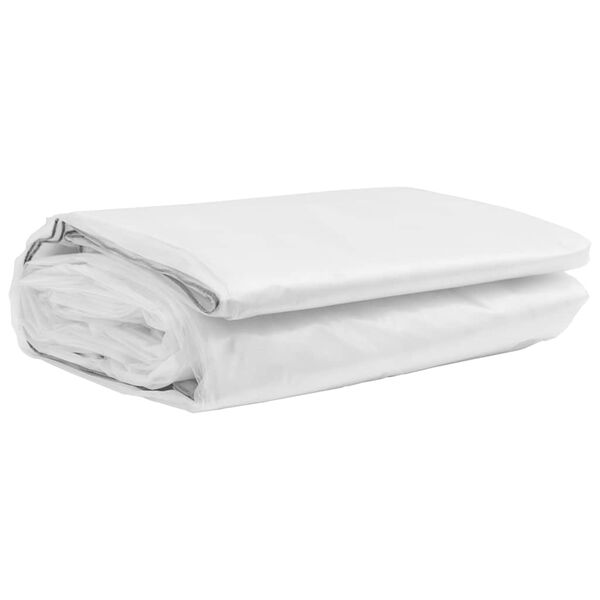 vidaXL B&acirc;che transparente avec &oelig;illets 12x12 m poly&eacute;thyl&egrave;ne