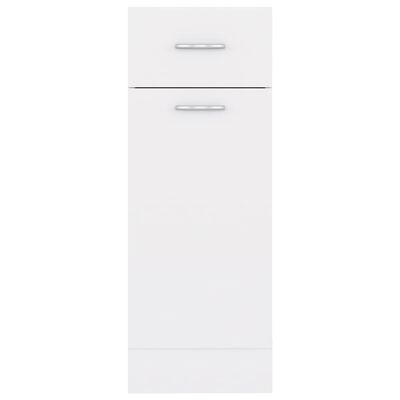 vidaXL Armoire de plancher à tiroir Blanc 30x46x81,5cm Bois ingénierie