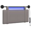 vidaXL T&ecirc;te de lit suspendue Taupe Tissu
