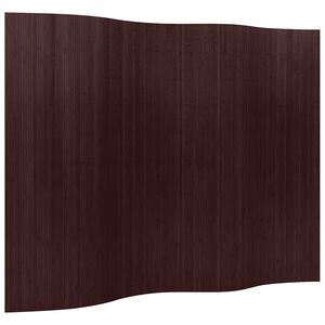 vidaXL Cloison de s&eacute;paration bambou marron fonc&eacute; largeur 250 cm hauteur 165 cm