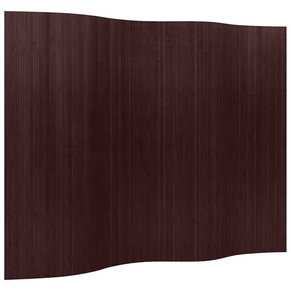 vidaXL Cloison de s&eacute;paration bambou marron fonc&eacute; largeur 250 cm hauteur 165 cm