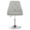vidaXL Tabouret de bar Gris clair Tissu