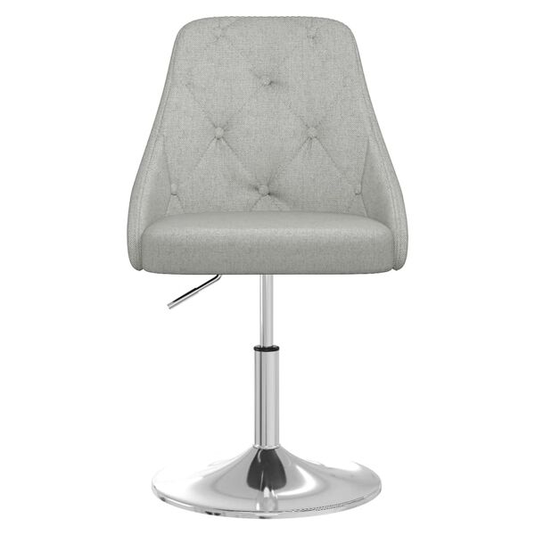 vidaXL Tabouret de bar Gris clair Tissu