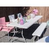 Lesli Living Blanc pliable 183x30x43 cm Blanc