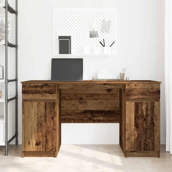 vidaXL Bureau Bois ancien 140 x 49 x 76 cm Bois d'ing&eacute;nierie