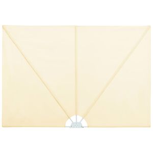 vidaXL Auvent lat&eacute;ral pliable de terrasse Cr&egrave;me 240 x 160 cm