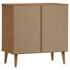vidaXL Commode MOLDE Marron 80x40x80 cm Bois de pin solide