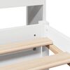 vidaXL Lit biblioth&egrave;que sans matelas blanc 180x200 cm bois pin massif