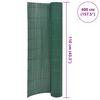 vidaXL Cl&ocirc;ture de jardin double face 110x400 cm Vert