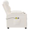 vidaXL Fauteuil de massage Cr&egrave;me Similicuir