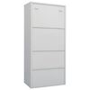 vidaXL Garde-robe Gris clair 80x50x180 cm Acier
