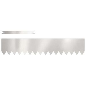 vidaXL Bordure de Pelouse 50 pcs Argent 100 x 0.05 x 20 cm