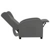 vidaXL Fauteuil inclinable Gris clair Tissu
