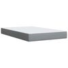 vidaXL Sommier &agrave; lattes de lit et matelas gris clair 120x190 cm tissu