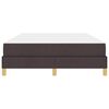 vidaXL Lit &agrave; ressorts avec matelas Marron fonc&eacute; 140 x 190 cm tissu