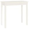 vidaXL Table console Blanc 80x40x75 cm Bois massif de pin