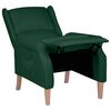 vidaXL Fauteuil inclinable Vert fonc&eacute; Tissu