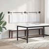 vidaXL T&ecirc;te de lit suspendue Montage mural Blanc 170 x 55 x 5 cm tissu