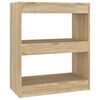 vidaXL Biblioth&egrave;que/S&eacute;parateur de pi&egrave;ce Ch&ecirc;ne Sonoma 60x30x72 cm