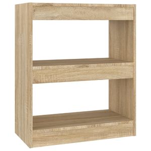 vidaXL Biblioth&egrave;que/S&eacute;parateur de pi&egrave;ce Ch&ecirc;ne Sonoma 60x30x72 cm