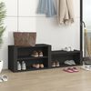 vidaXL Armoire &agrave; chaussures Noir 150x35x45 cm Bois d'ing&eacute;nierie