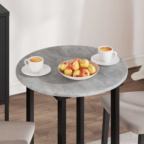 vidaXL Plateau de table Gris b&eacute;ton 60 x 60 x 1,5 cm Bois d'ing&eacute;nierie