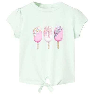 T-shirt pour enfants menthe claire 128