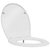 vidaXL Si&egrave;ge de toilette Blanc 47 x 37 x 4 cm Duroplast